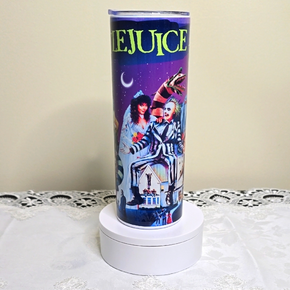 Custom 20oz Stainless Steel Tumbler - Beetlejuice